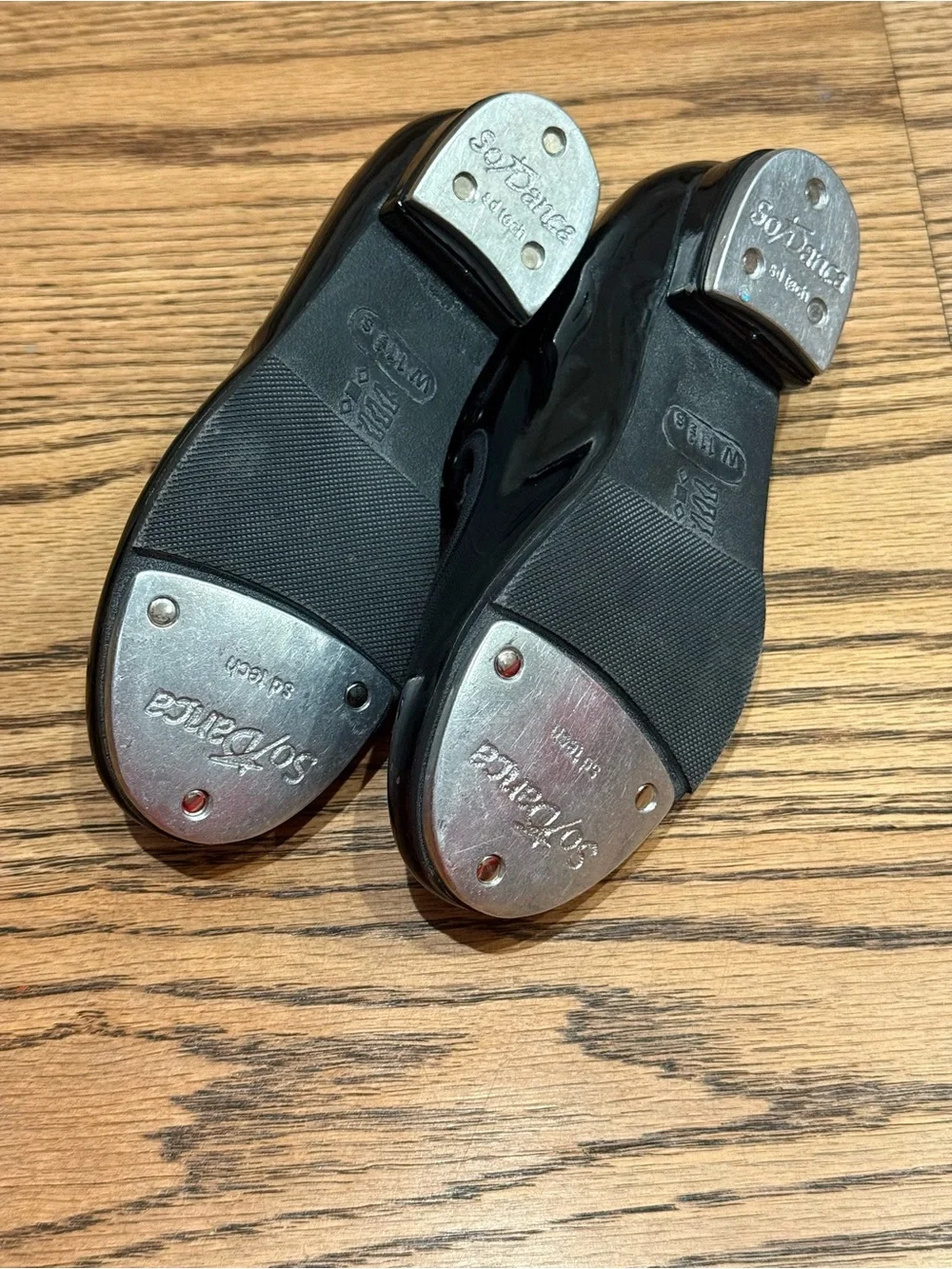 Girl So Danca Black Tap shoes size 11.5w